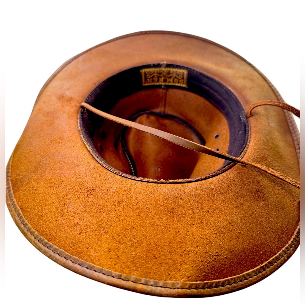 LEATHER WESTERN HAT - Picture 3 of 4